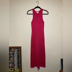 House of Harlow 1960 pink sequin knit maxi dress